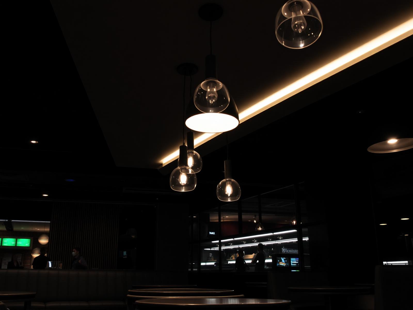 Commercial café lighting fit-out